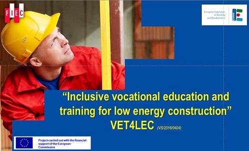 VET4LEC Inclusive Vocational Education and Training for Low Energy Construction
